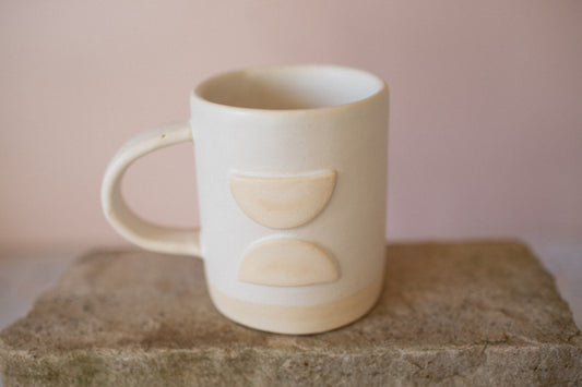 Half Moon Mug in Matte White