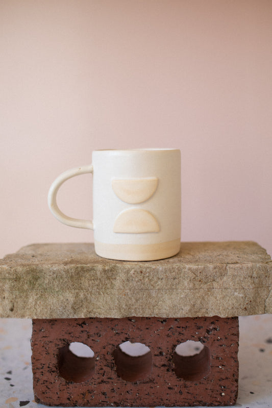 Half Moon Mug in Matte White