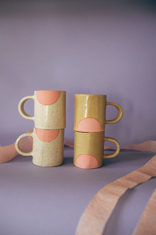 FullCircle Mug Speckled White & Pink