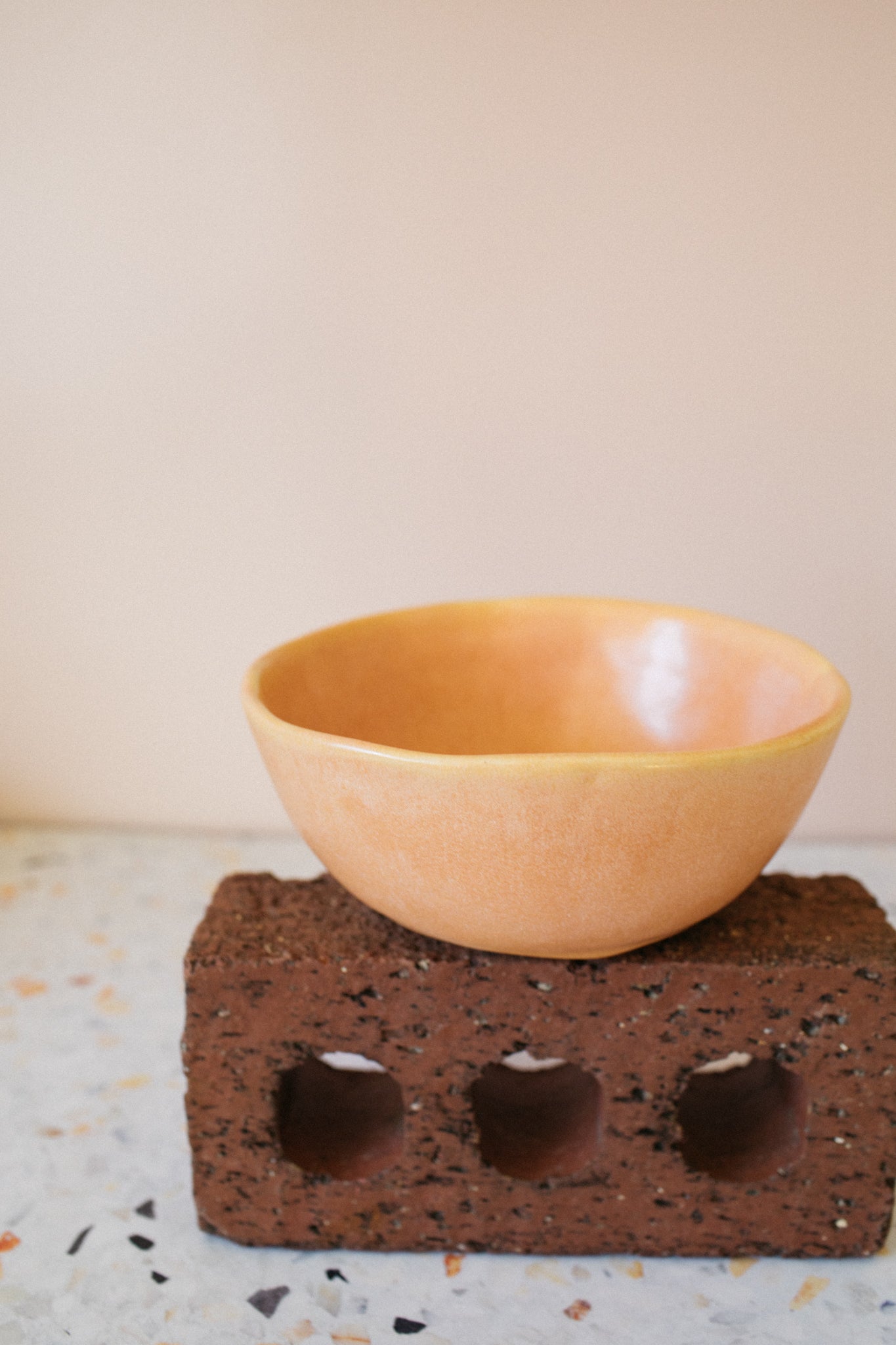 Ceremony Ceramic Bowl in Orange- Medium