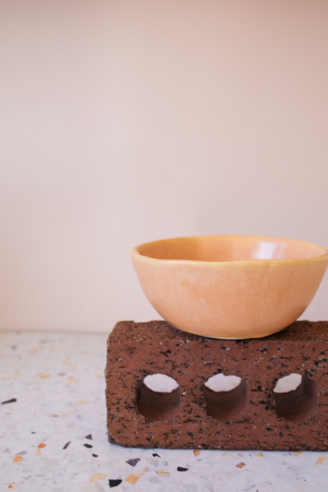 Ceremony Ceramic Bowl in Orange- Medium