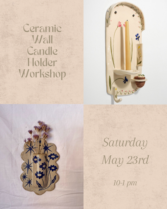 Ceramic Wall Candle Holder Workshop
