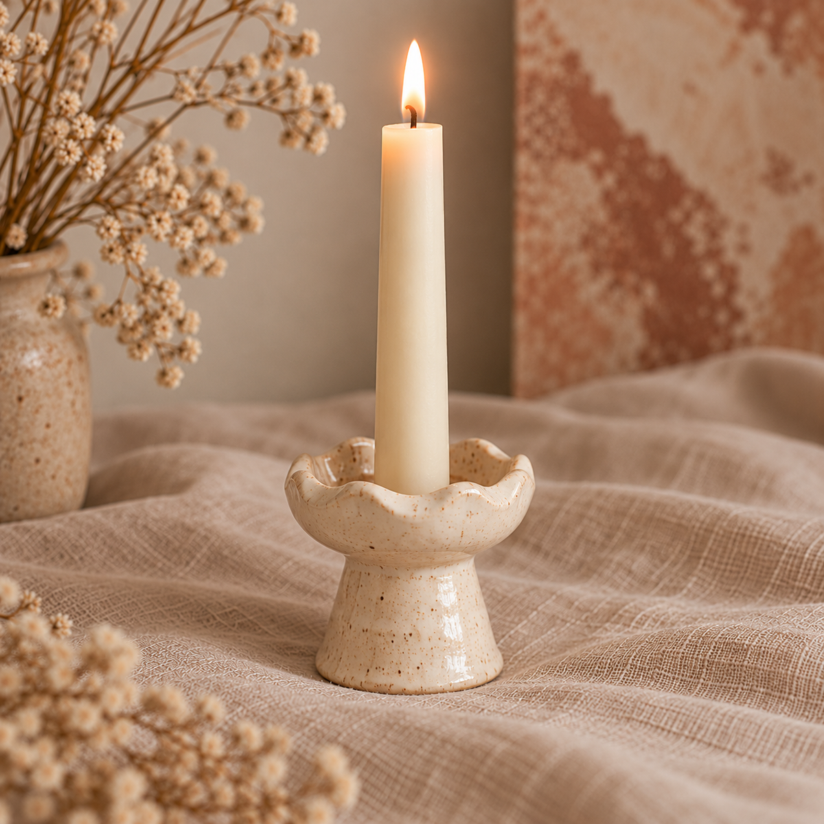 Candlelight ~ A Hand-Built Pottery Workshop